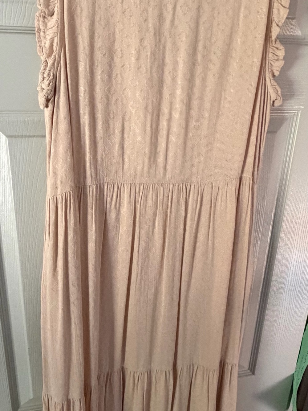 Magnolia Soft Blush Tiered Maxi Dress